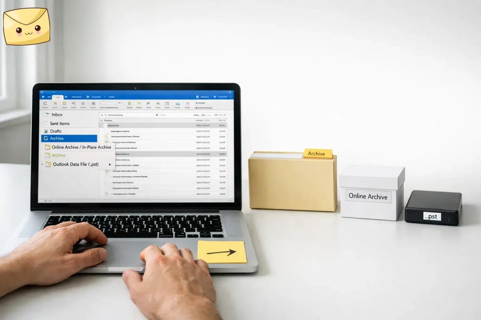 Où vont les e-mails archivés dans Outlook