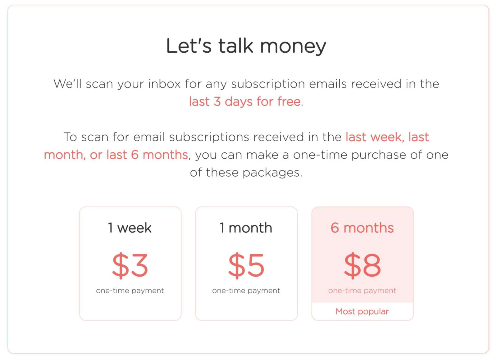 Our Pricing