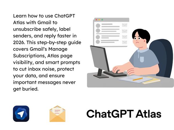 How to Use ChatGPT Atlas for Gmail Email Management (Unsubscribe, Label, and Reply Faster)